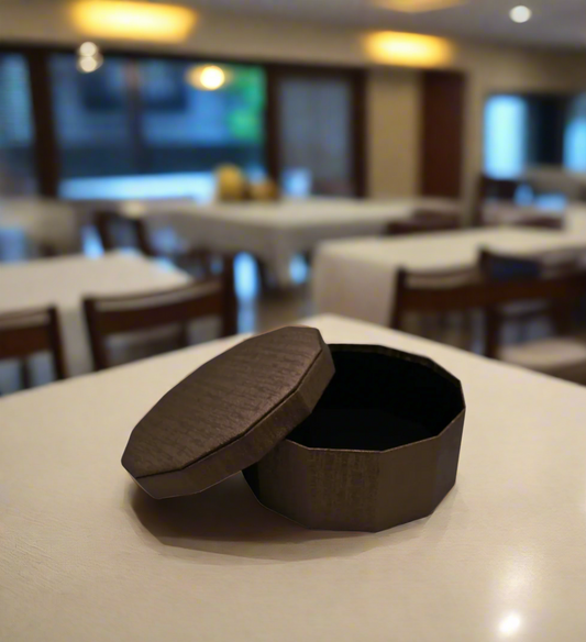 leather roti box 4.5x11" large round