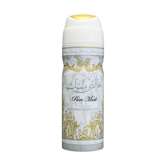 lattafa body spray pure musk 200ml