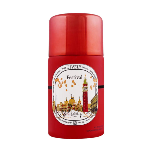 lively body spray festival 250ml for men