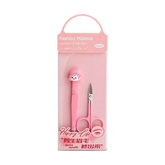 lmltop eyebrow tweezer&scissor 2pc llt23