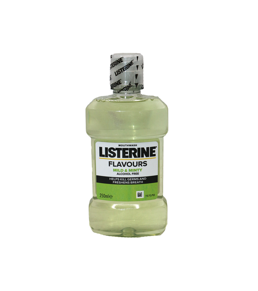 listerine mouth wash mild & minty 250ml