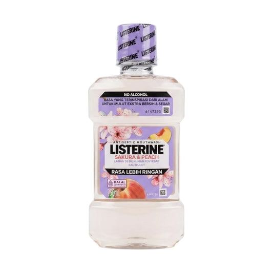 listerine mouth wash sakura & peach 250ml thai
