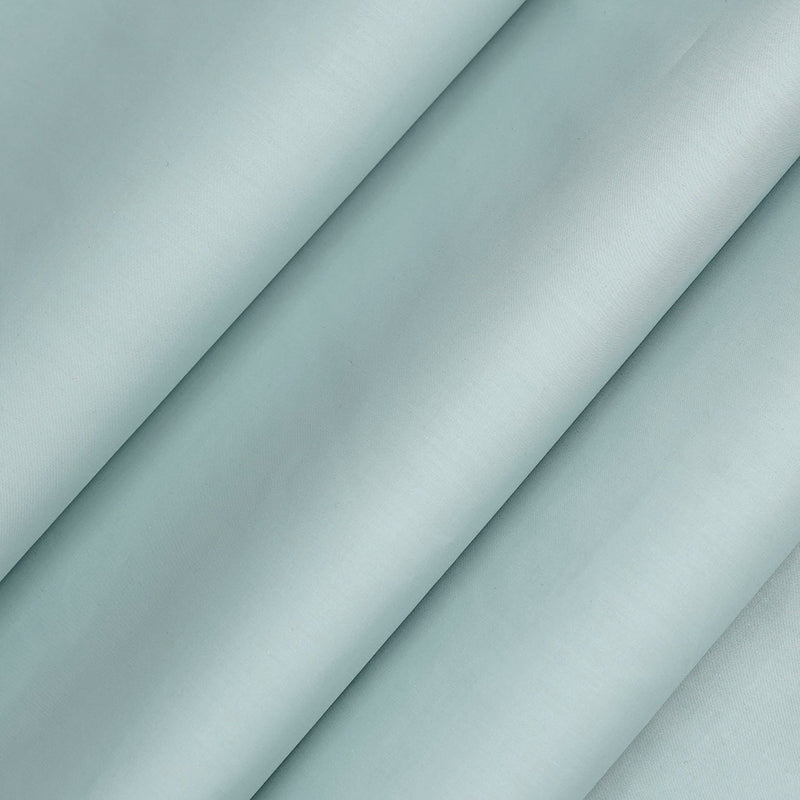 Men Cotton Unstitched Prestigious Light Green Sliver String Fabric