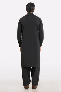 Dark Brown Wash & Wear Shalwar Kameez