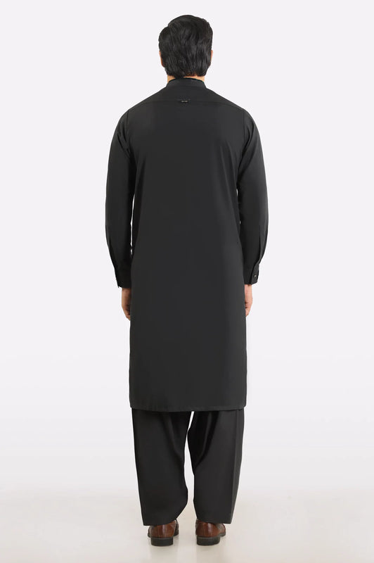 Dark Brown Wash & Wear Shalwar Kameez