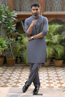 Blue Wash & Wear Kurta Pajama