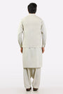 Cream Shalwar Kameez with Waistcoat